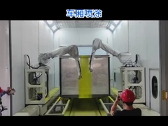 Robots de peinture Techfly sur chariot avec 7 axes latéraux pour 5 côtés